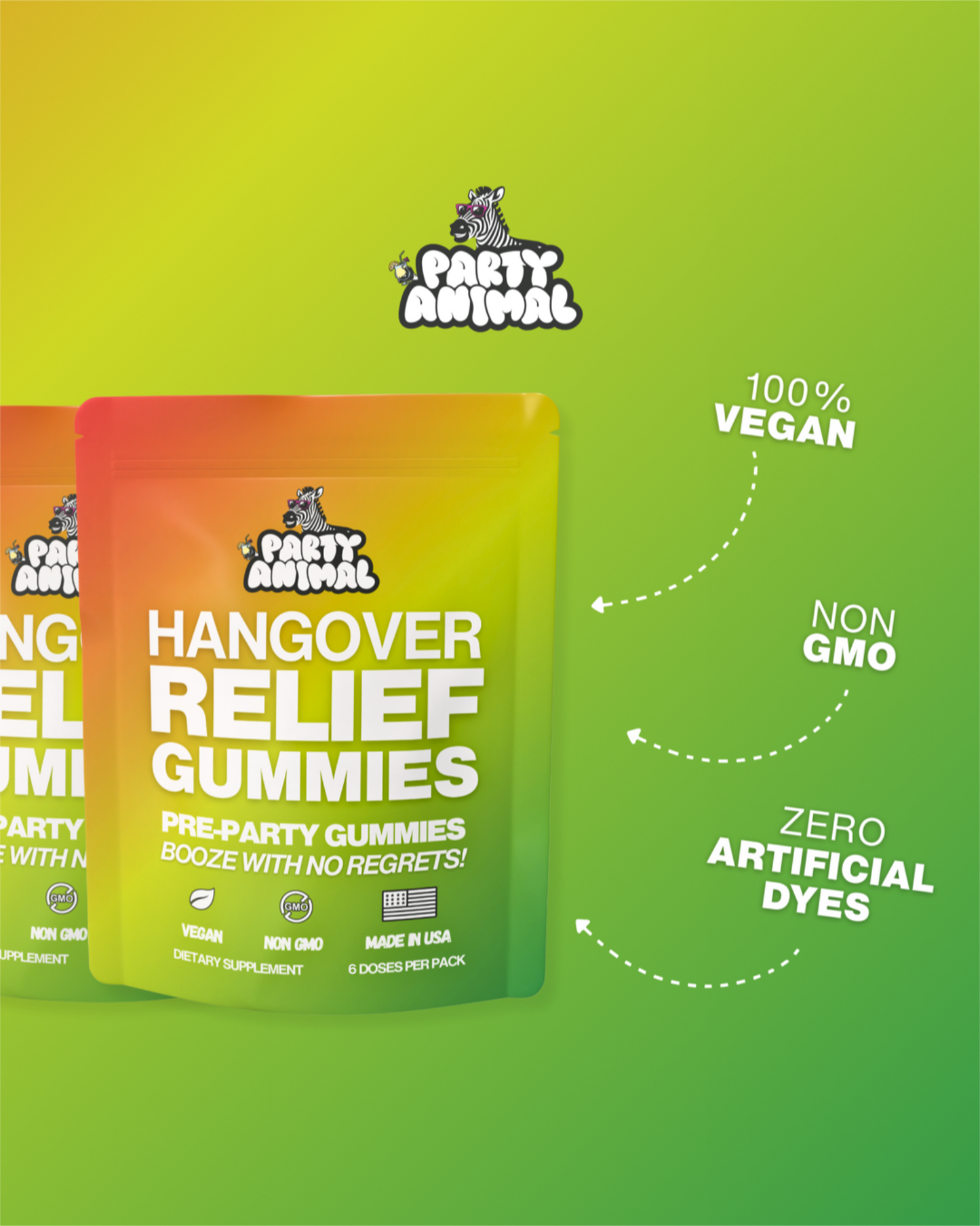 Party Animals Anti-Hangover Gummies